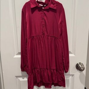 GAP Kids Cherry Red Collared Shirt